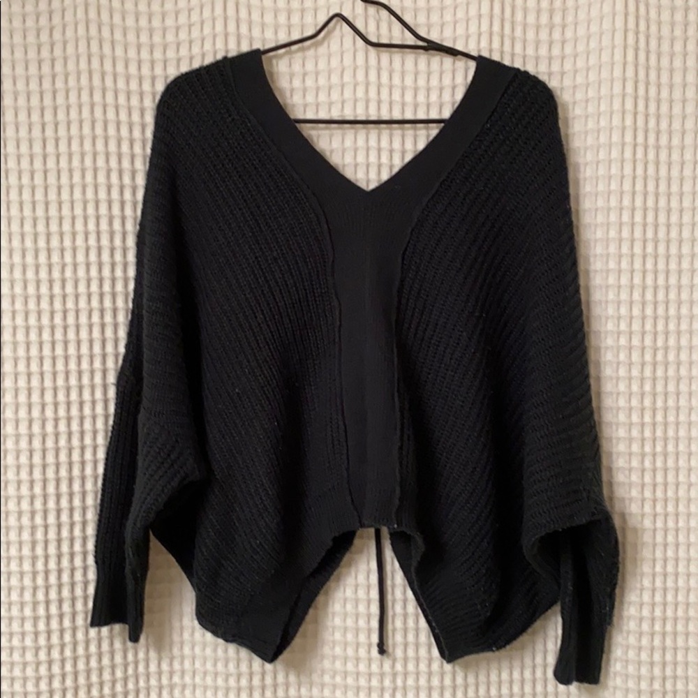 Dark Green Cropped Sweater